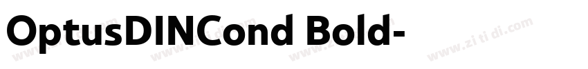 OptusDINCond Bold字体转换